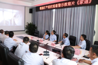 威九国际矿产组织观看《家道》警示教育片